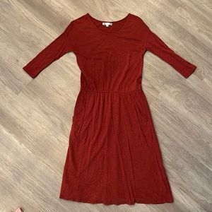 DownEast dress. Burnt orange. Great condition.